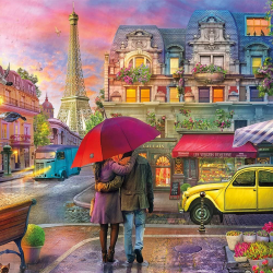 LAST DAY 80% OFF-Buffalo Games Cities in Color Raining in Paris