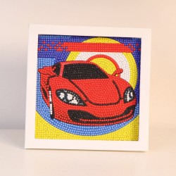 LAST DAY 80% OFF-Sports Car Diamond Painting Kit For Kids