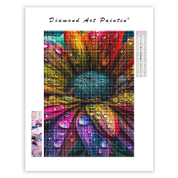 LAST DAY 80% OFF-Brightly colored flower with raindrops