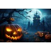LAST DAY 80% OFF-Halloween pumpkin in the dark autumn forest