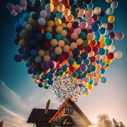 LAST DAY 80% OFF-Balloon House Takes Flight