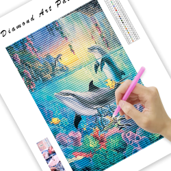 LAST DAY 80% OFF-Jumping Dolphin Drawing