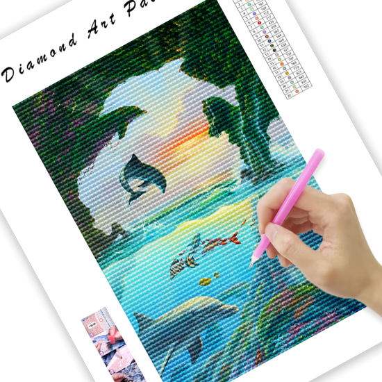 LAST DAY 80% OFF-7 Dolphin Mural